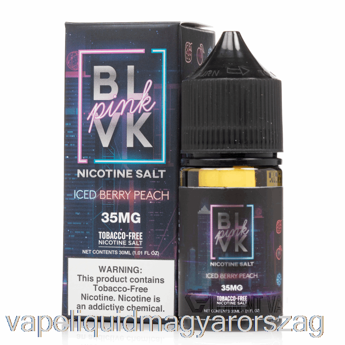 Jeges Bogyós Barack Só - Blvk Rózsaszín Sorozat - Blvk - 30 Ml 50 Mg Vape Toll